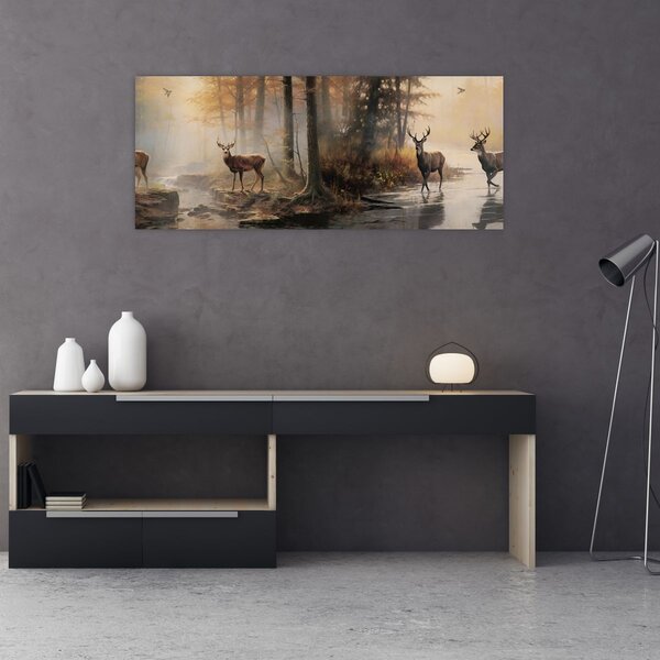 Tablou - Vintage pictura wildlife (120x50 cm)