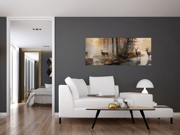 Tablou - Vintage pictura wildlife (120x50 cm)