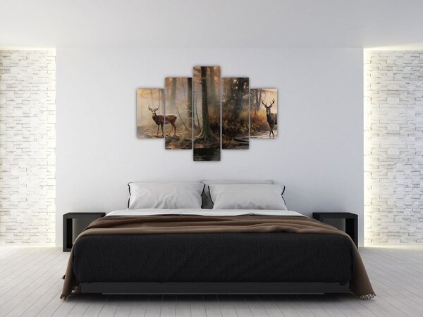 Tablou - Vintage pictura wildlife (150x105 cm)