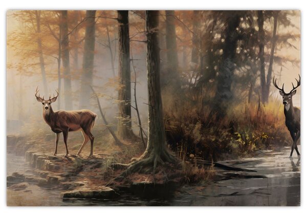 Tablou - Vintage pictura wildlife (90x60 cm)