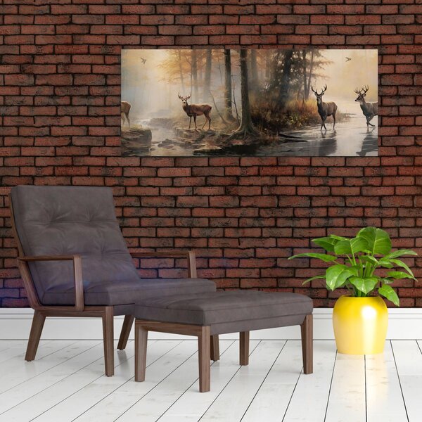 Tablou - Vintage pictura wildlife (120x50 cm)