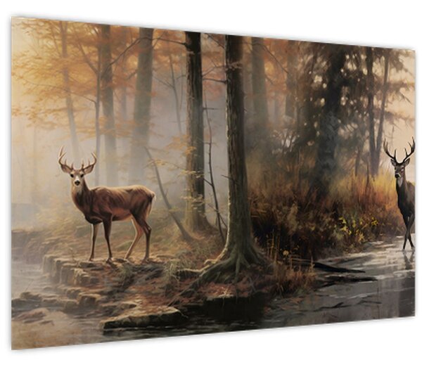 Tablou - Vintage pictura wildlife (90x60 cm)