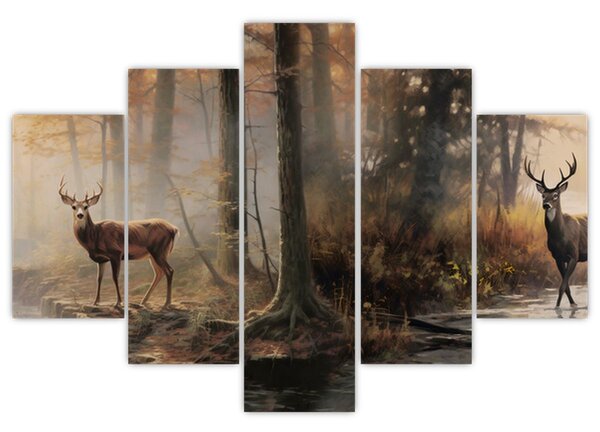 Tablou - Vintage pictura wildlife (150x105 cm)