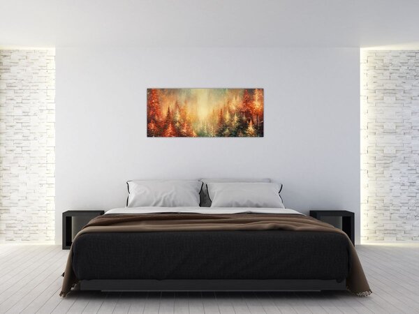 Tablou - Pictura de păduri (120x50 cm)