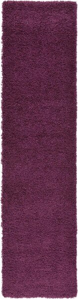 Traversa Shaggy Shag lila 76/305 cm