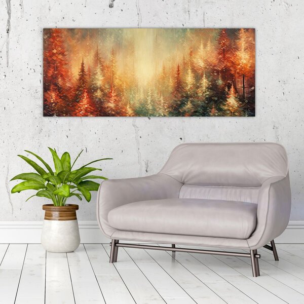 Tablou - Pictura de păduri (120x50 cm)