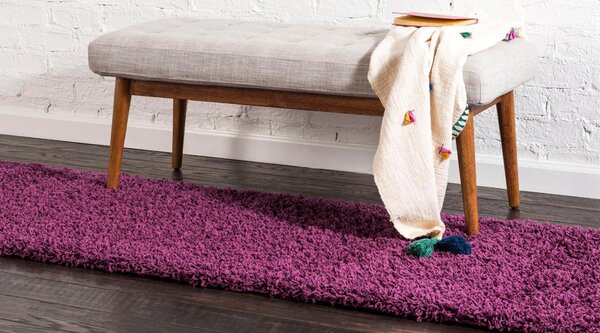 Traversa Shaggy Shag lila 76/305 cm