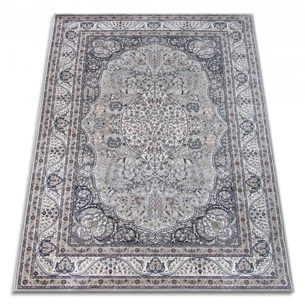 Covor Anny 33024-160, Marime 58 x 110 cm, Gri, Inaltime Fir 7 mm, Antialergic, Polipropilena, Living, Dormitor, Sufragerie, Birou 58 x 110