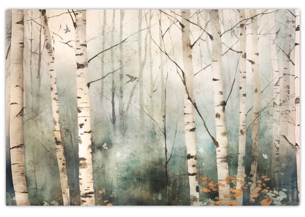 Tablou - Desenarea unui model de pădure (90x60 cm)