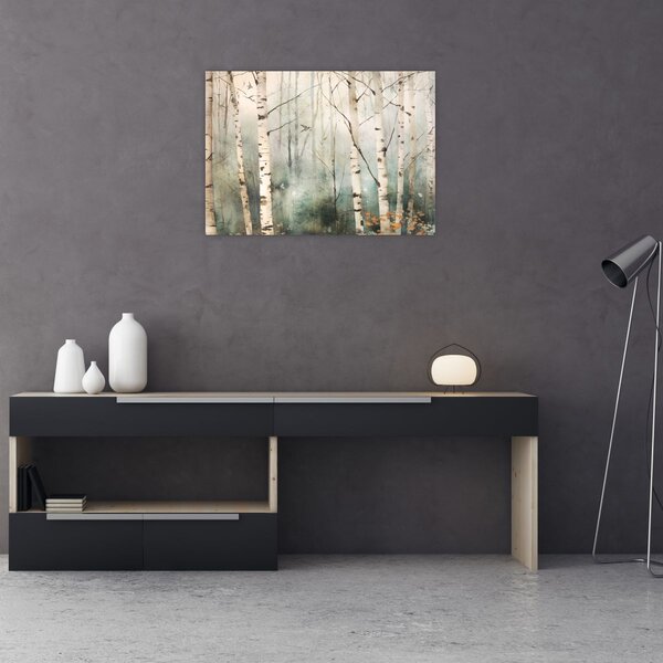 Tablou - Desenarea unui model de pădure (70x50 cm)