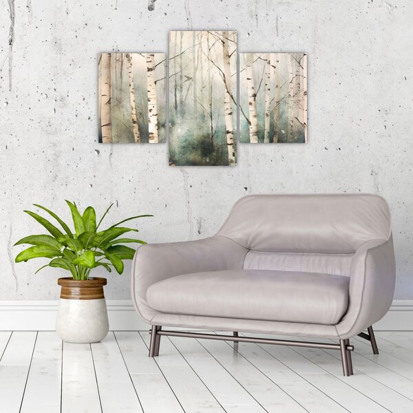 Tablou - Desenarea unui model de pădure (90x60 cm)