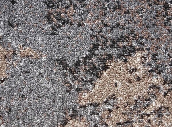 Covor Mira 24137-123, Marime 50 x 80 cm, Gri, Maro, Inaltime Fir 6 mm, Antialergic, Polipropilena, Living, Dormitor, Sufragerie, Birou 50 x 80
