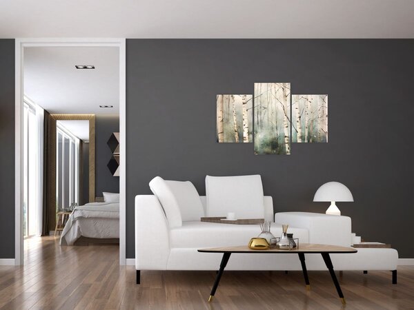 Tablou - Desenarea unui model de pădure (90x60 cm)