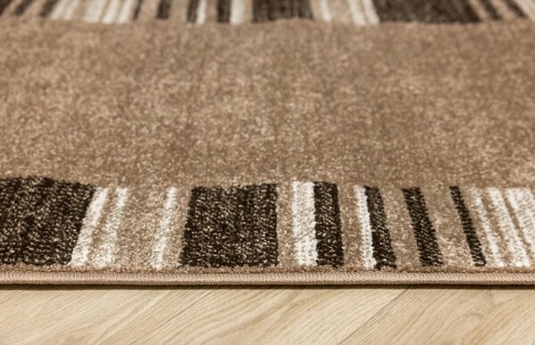Covor Oval Mira 24070-120, Marime 200 x 300 cm, Maro, Inaltime Fir 6,5 mm, Antialergic, Polipropilena, Living, Dormitor, Sufragerie, Birou 200 x 300