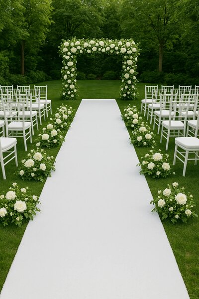 Mocheta Evenimente Belgia PLAT BLANC, Latime 1m, Grosime 1mm, Marime 100 x 300 cm, Alb, Antialergic, Polipropilena, Prezentari, Intalniri oficiale