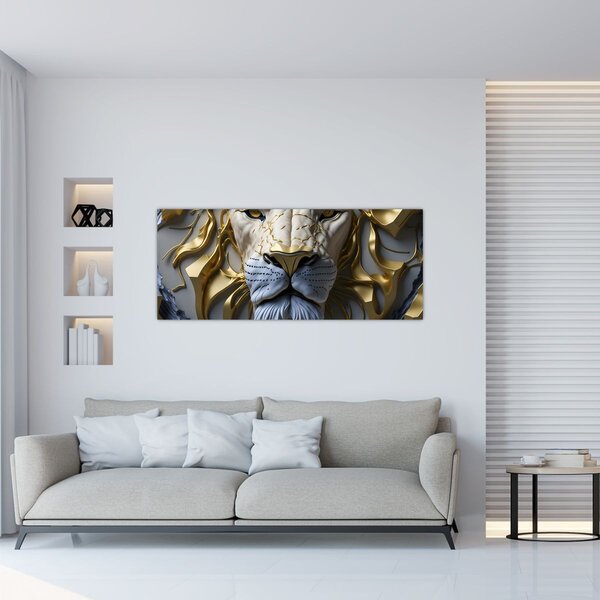 Tablou - Cap de Leu (120x50 cm)