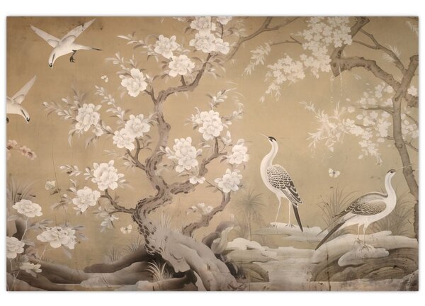 Tablou - Desen animat peisaj japonez (90x60 cm)