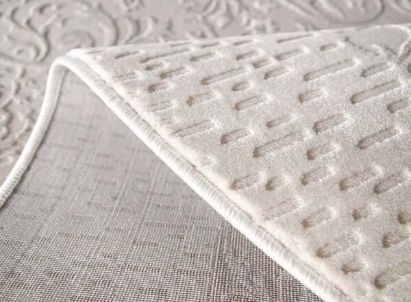 Covor Itea 42005-116, Marime 60 x 110 cm, Bej, Inaltime Fir 10 mm, Antialergic, Polipropilena, Living, Dormitor 60 x 110