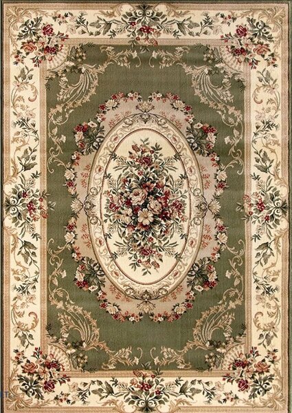 Covor Lotos 1557-310, Marime 80 x 150 cm, Verde, Inaltime Fir 8 mm, Antialergic, Polipropilena, Living, Dormitor, Sufragerie, Birou - Copie 80 x 150