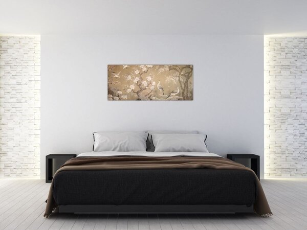 Tablou - Desen animat peisaj japonez (120x50 cm)