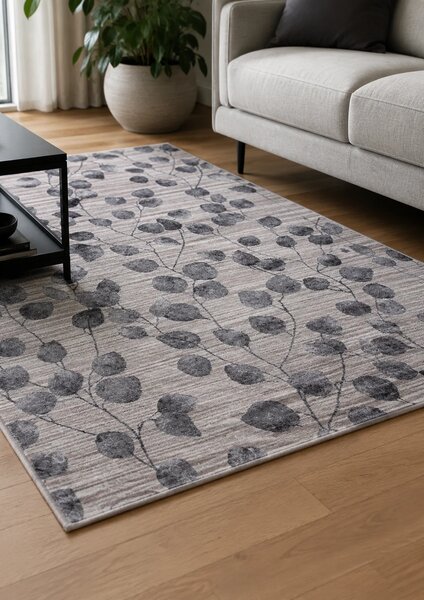 Covor Fayno 7108-160, Antiderapant,marime 160x230cm , Bej/Gri, Înălțime Fir 8 mm, Antialergic, Polipropilenă, Living, Dormitor, Sufragerie, Trafic