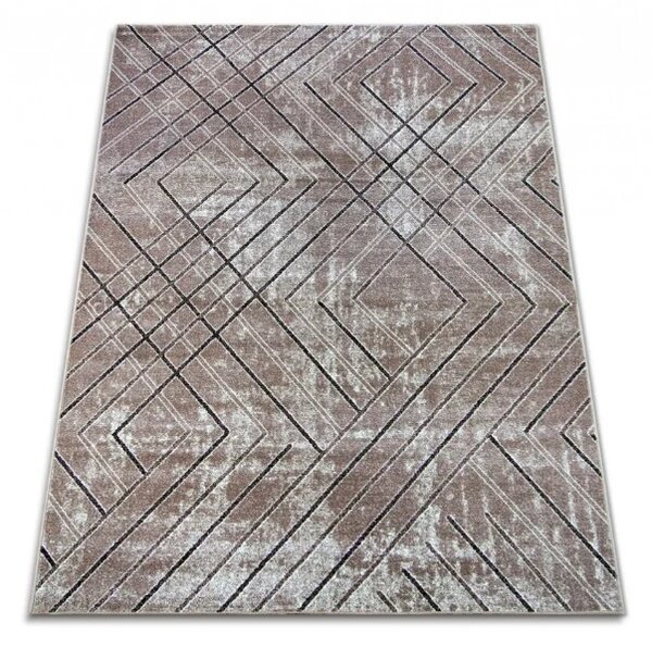 Covor Mira 24135-120, Inaltime Fir 6 mm, Marime 50 x 80 cm, Maro, Antialergic, Polipropilena, Living, Dormitor, Coridor, Hol 50 x 80