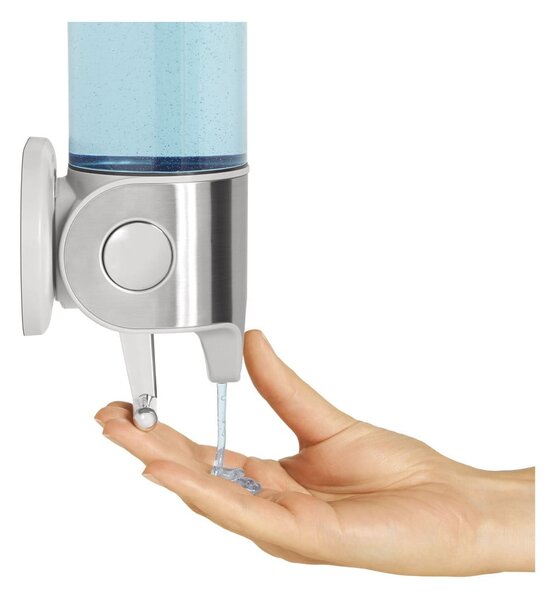 Dispenser de săpun de perete din oțel inoxidabil, argintiu 880 ml - simplehuman