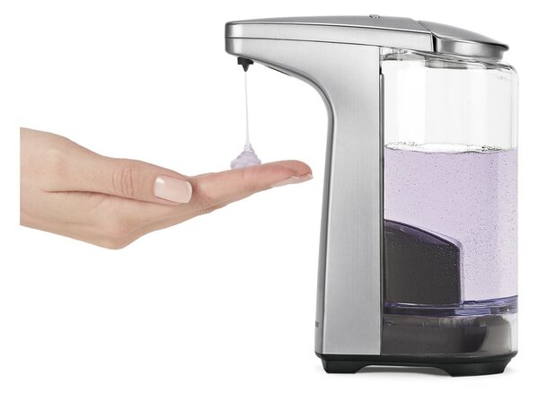 Dispenser de săpun cu senzor din metal gri 237 ml - simplehuman