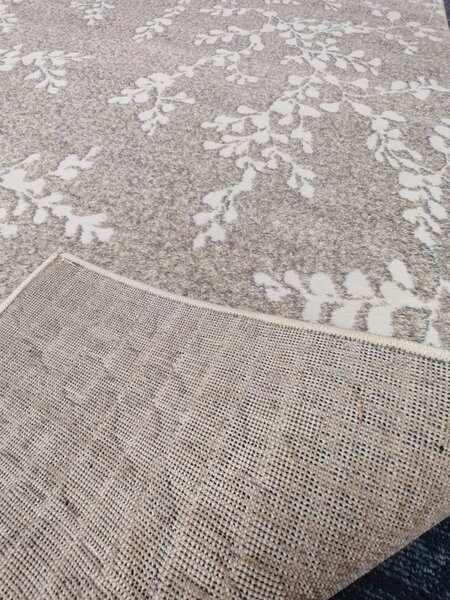Covor Elma 015-106, Marime 80 x 150 cm, Bej, Inaltime Fir 6.5 mm, Antialergic, Polipropilena, Living, Dormitor, Sufragerie, Birou 80 x 150