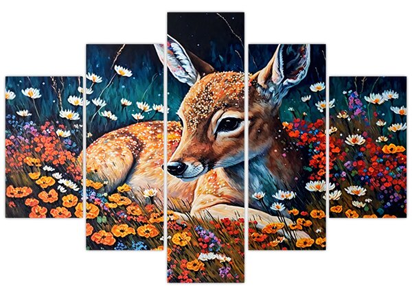 Tablou - Cerb pictat (150x105 cm)