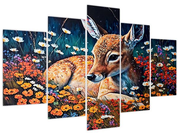 Tablou - Cerb pictat (150x105 cm)
