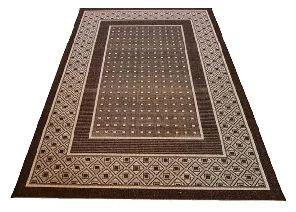 Covor Bucatarie Tip Iuta, Natura 903-91, Marime 50 x 80 cm, Maro, Antialergic, Polipropilena, Birou, Sufragerie, Terasa, Living 50 x 80