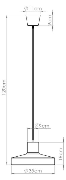 Sollux Lighting Bilo lampă suspendată 1x15 W roșu SL.2057