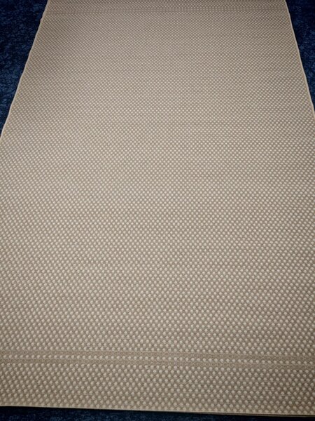 Covor Origami 9428-BF15, Marime 50 x 80 cm, Bej, Fara fir, Tesatura plată, Antialergic, Polipropilena, Hidrofug,Bucatarie, Hol, Balcon,Terasa 50 x 80