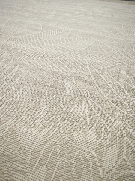 Covor Jersey Home A769 E515, Marime 100 x 200 cm, Bej, Fara fir, Tesatura plata, Antialergic, Polipropilena, Hidrofug,Bucatarie, Hol, Balcon,Terasa