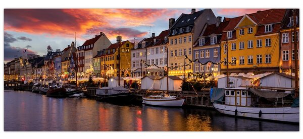 Tablou - Nyhavn, Copenhaga (120x50 cm)