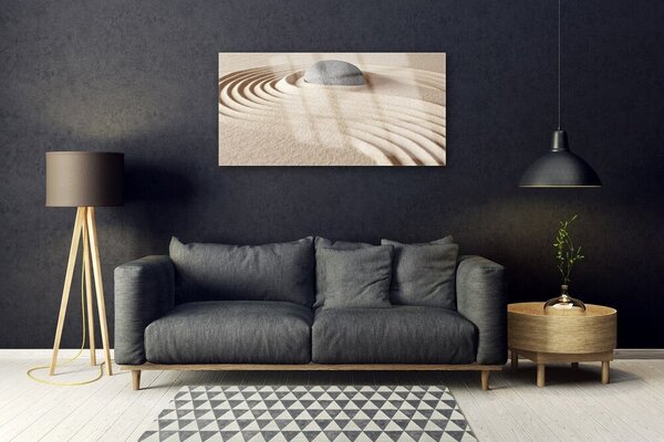 Tablou pe sticla Gresie Art Gri Galben