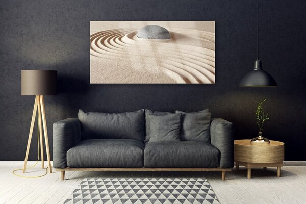 Tablou pe sticla Gresie Art Gri Galben
