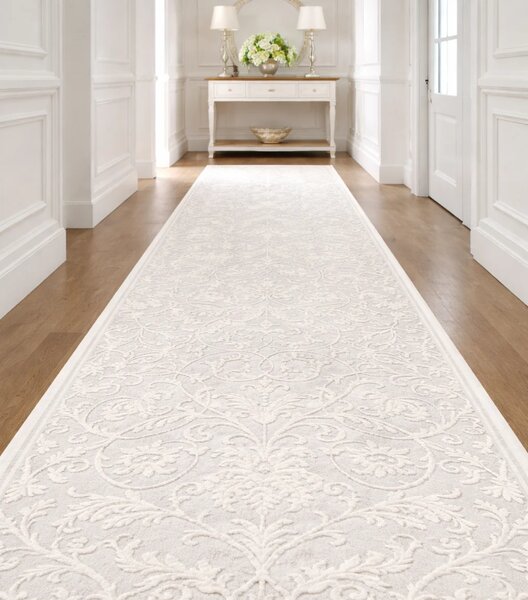 Traversa ITEA 42001-101, Inaltime Fir 10 mm, Latime 0.58m, Marime 95 x 200 cm, Ivory, Alb, Festonata / Surfilata / Tivita, Antialergica
