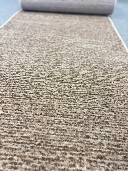 Traversa Daffi 13099-120, Inaltime Fir 6 mm, Latime 120 m, Marime 120 x 200 cm, Bej, Maro, Festonata Surfilata Tivita, Antialergica