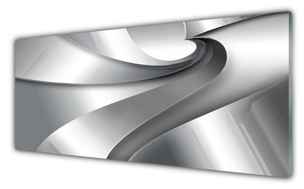 Panou sticla bucatarie Abstract Art Art Silver Grey