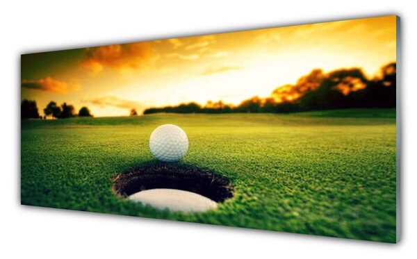 Panou sticla bucatarie Golfball spații verzi Natura Verde Galben