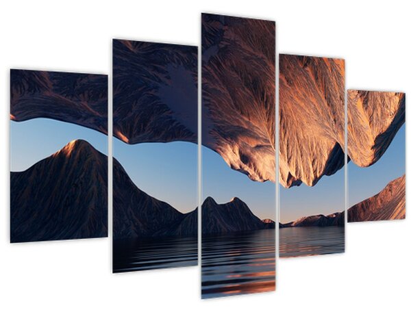 Tablou - Faleze 3D (150x105 cm)