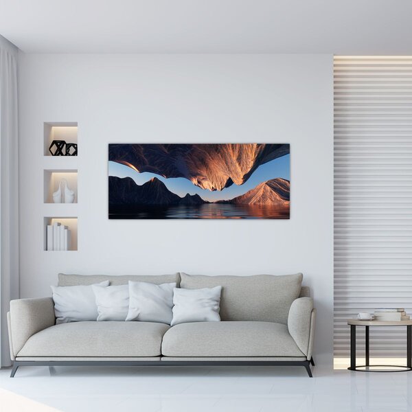 Tablou - Faleze 3D (120x50 cm)