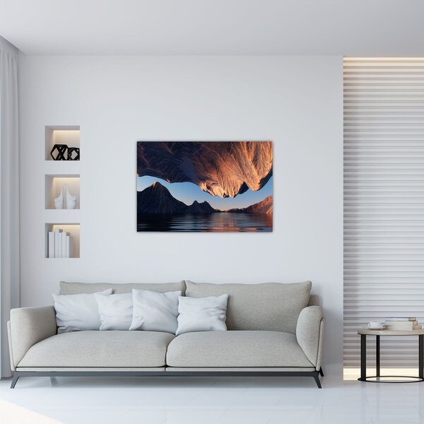 Tablou - Faleze 3D (90x60 cm)