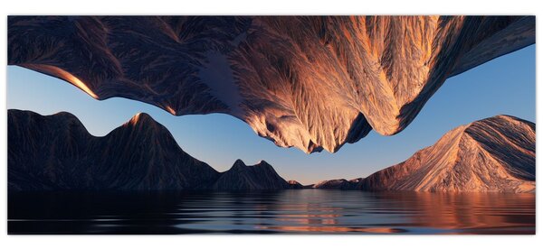 Tablou - Faleze 3D (120x50 cm)