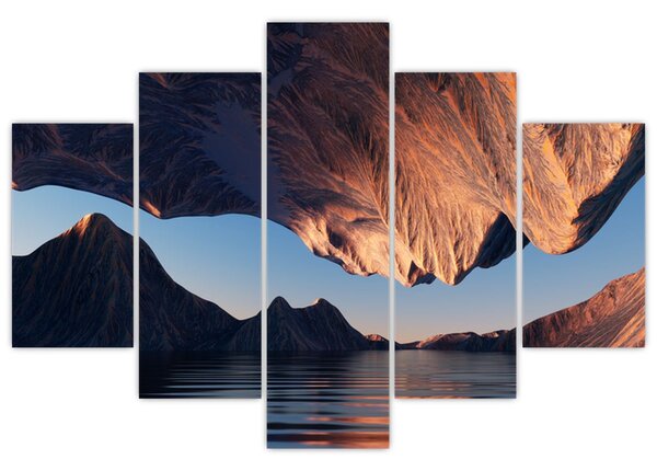 Tablou - Faleze 3D (150x105 cm)