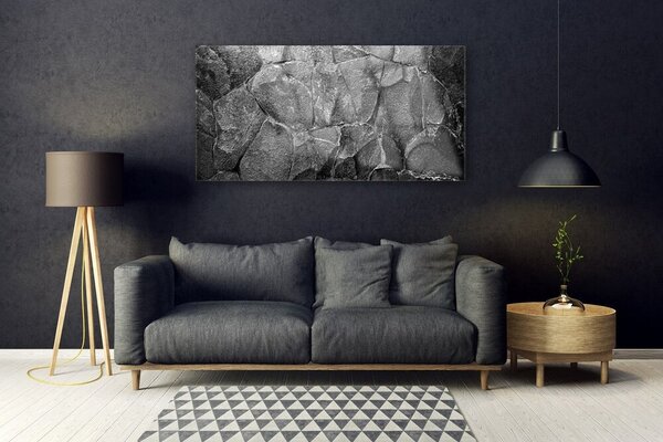 Tablou pe sticla Rocky Rocks Natura Gri Negru