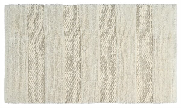 Covoraș de Baie Antiderapant Touch, 50 80 cm, Bumbac, Textură în Relief, Ivory 50 x 80