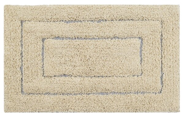 Covoraș de Baie Antiderapant Softa, 45 75 cm, Bumbac, Model cu Chenar, Ivory 45 x 75